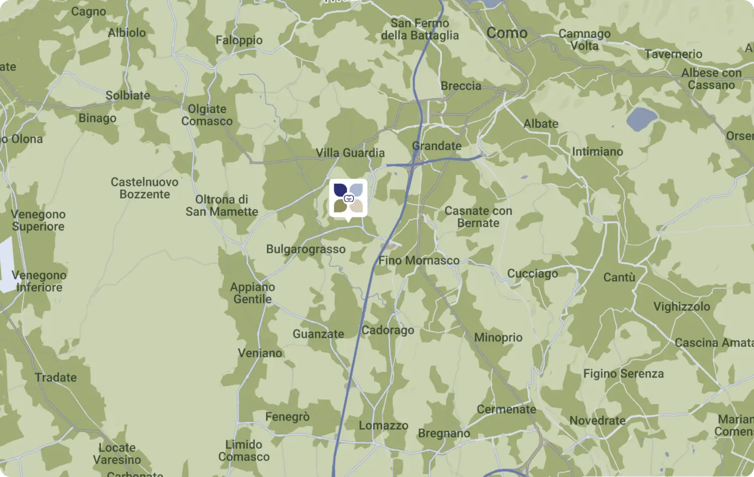 Mappa studio Vanessa Femia, Cassina Rizzardi